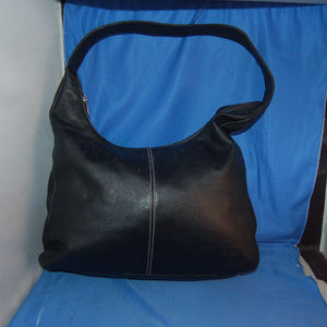 Authentic BREE Black Leather Large Hobo Satchel